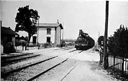 Overweg bij Courcy in 1910