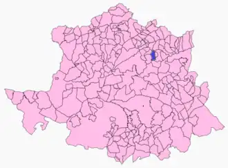 Kaart van Pasarón de la Vera