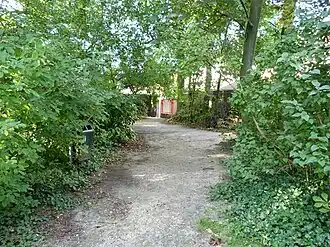 Pastoor Van Haeckeplantsoen, uitgang Ezelstraat