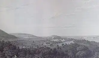 Patara vanuit het noorden bezien in 1811.
