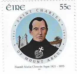 Postzegel heiligverklaring Pater Karel.