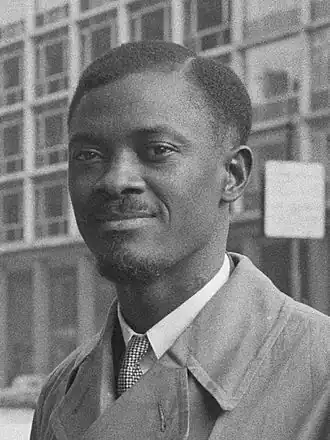 Lumumba in Brussel, 1960.