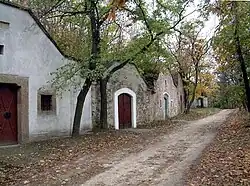 Kelderrij in Páty, Hongarije