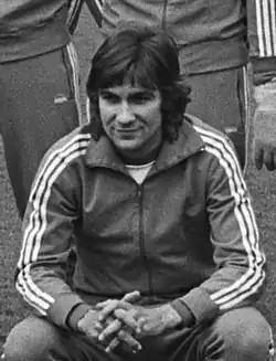 Paul Courant bij het Belgisch elftal (1977)