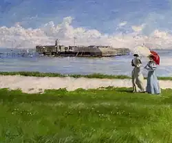 De conversatie, Helgoland, 1896