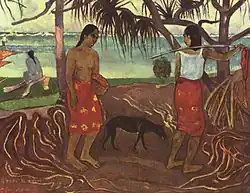 I Raro Te Oviri" (1891) van Paul Gauguin