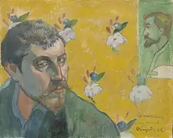 Zelfportret met portret van Bernard (1888)