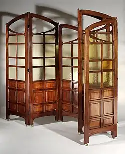 Twee kamerschermen voor het Grand Hotel, Collectie Koning Boudewijnstichting. (in depot bij Designmuseum Gent)