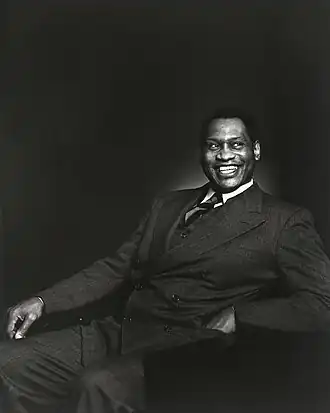 Robeson in 1938, door Karsh of Ottawa