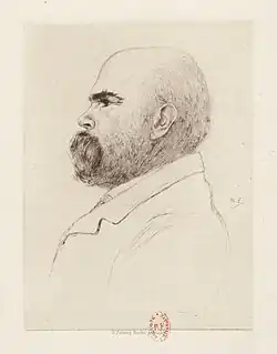 Paul Verlaine door Philippe Zilcken 1893, naar Jan Toorop