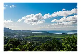 Landschap van Rivière-Salée