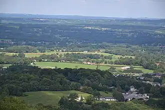 Landschap gezien van op de Maupuy