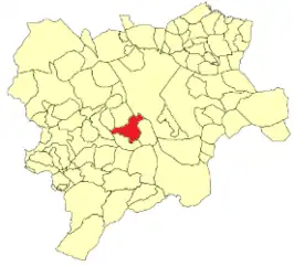 Kaart van Peñas de San Pedro