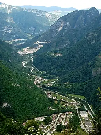 Uitzicht over Pedemonte vanaf fort Belvedere
