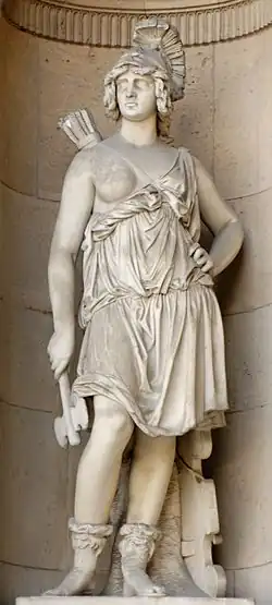 Standbeeld Penthesilea (1862), door Gabriel-Vital Dubray. Cour Carrée, Louvre