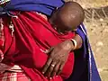 Masai moeder met baby, Tanzania
