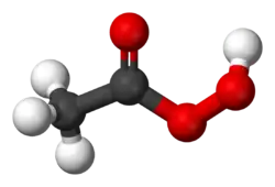 Molecuulmodel van perazijnzuur