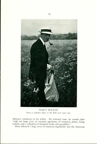 Foto van Percy Williams in Journal of The New York Botanical Garden 45/531 (maart 1944), pag. 51