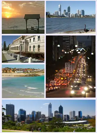 Een collage van Perth