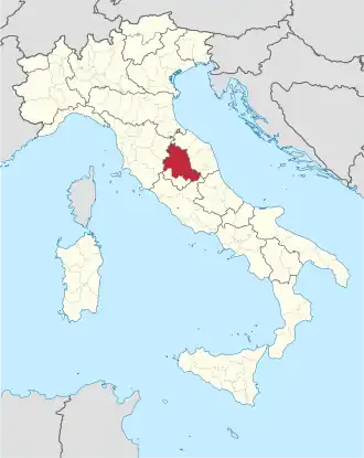 Kaart met ligging provincie