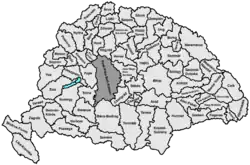 Locatie van Pest-Pilis-Solt-Kiskun