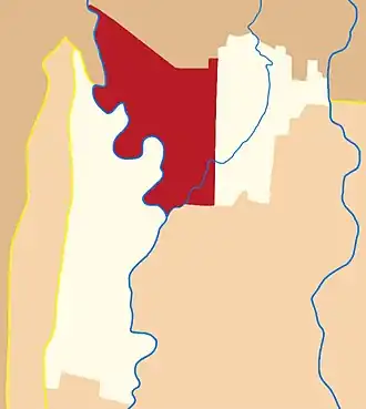 Kricak in het onderdistrict Tegalrejo