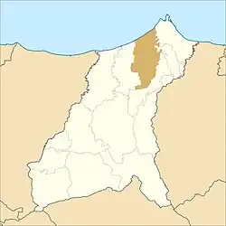 Onderdistrict Petarukan in het regentschap Pemalang in de Indonesische provincie Midden-Java