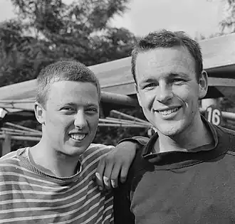 Peter Bots en Max Alwin in 1964