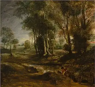 Avondlandschap (1635-'40); Museum Boijmans Van Beuningen te Rotterdam