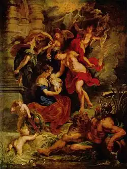 De geboorte van Maria de' Medici (1622-'25), Louvre te Parijs