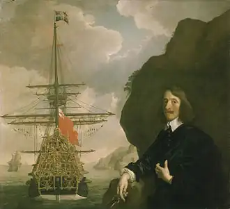 Peter Pett en de Sovereign of the Seas. Ca. 1645-1650.
