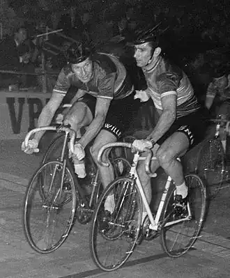 Peter Post en Romain De Loof (r) in 1969