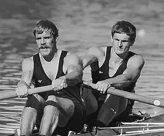 Peter van de Pas en Evert Kroes in 1977