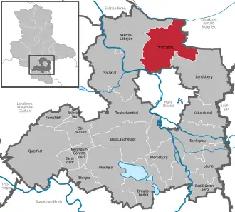 Kaart van Petersberg