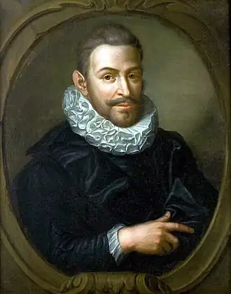 Portret van Petrus Cunaeus door Hieronymus van der Mij (1616)