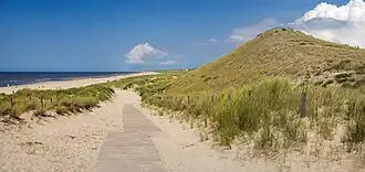 Het strand ten noorden van Petten