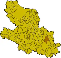 Locatie van Pettorano sul Gizio in L'Aquila (AQ)