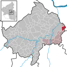 Kaart van Pfaffen-Schwabenheim