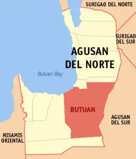 Kaart van Butuan