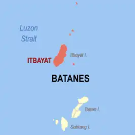 Kaart van Itbayat