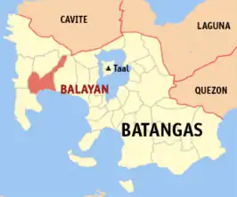 Kaart van Balayan