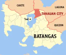 Kaart van Tanauan