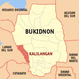 Kaart van Kalilangan