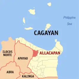 Kaart van Allacapan