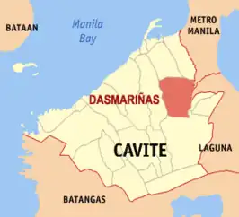 Kaart van Dasmariñas