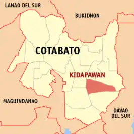 Kaart van Kidapawan