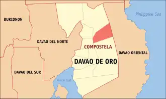 Kaart van Compostela