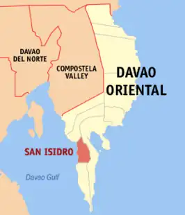 Kaart van San Isidro