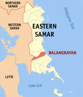 Kaart van Balangkayan