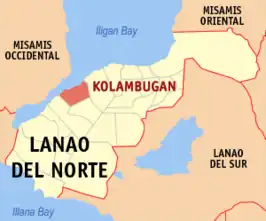 Kaart van Kolambugan